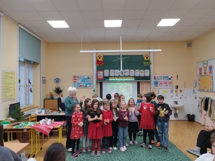 Předvánoční setkání druháčků a deváťáků z béčka