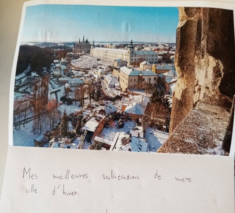 S Portugalci jsme si vyměnili vánoční přání ve francouzštině